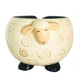 SIEYIO Sleepy Sheep Ceramic Yarn Bowl Yarns Ball Storage Holder Knitting Crochet Craft