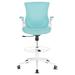 Drevy Tall Office Chair Drafting Chair for Standing Desk High Office Chair with Adjustable Lumbar Support -up Arm and Move Footrest Ring Ergonomic Drafting Chair Adjustable Height