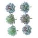 Happyyami 6pcs Flower Vases Decorative Artificial Succulents Pick Fake Plants Decor for Home Succulents Artificial Fake Succulents Bulk Fake Flowers Home Decor Mini Artificial Flower