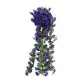 XMMSWDLA Hanging Artificial Violet Ivy Flowers Hanging Flowers Plant for Outside Outdoor Patio Garden Porch Wedding Home Decorations Hanging Artificial Violet Ivy Flowers Artificial Flowers