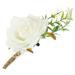 Decor Artificial Flowers Roses White Wrist Corsage for Wedding Clothing Accessory Decorations Plastic Bride Man