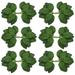 Fake Artificial Leaves for Roses Decorations - 36 Silk Green Roses Flowers Leaf with Realistic Vines Flexible Stems