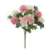 Dinmmgg Artificial Flower 16 Heads Silk Hydrangea Flower Bouquet Plants Home Decoration Wedding Flower Decorations Artificial Peony Flowers Fall Flower Arrangements Artificial Artificial Flower Wall