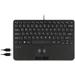 PERIBOARD-526 US Wired Mini USB Keyboard with Trackball - X Type Scissor Keys - 11.18x7.17x1.1 Inches -