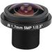 3Pcs Security Camera Lens 5MP HD Fisheye Security Camera Lens 1.7mm Focal Length 185Â¡Ã£CCTV Lens for Fisheye Security Cam (Black)