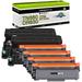 greencycle TN660 TN630 Toner Cartridge DR630 Drum Unit Set Compatible for Brother MFC-L2700DW HL-L2300D HL-L2320D HL-L2360DW MFC-L2740DW DCP-L2540DW Printer (4 Toner 2 Drum)