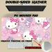 Fashion Cute Hello Cat K-Kitty Hot Mousepad Large Size Office Desk Protector Mat PU Leather Waterproof Mouse Pad Desktop
