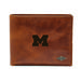 Men's Fossil Brown Michigan Wolverines Ryan RFID Passcase