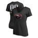 Women's NFL Pro Line by Fanatics Branded Black San Francisco 49ers Personalized Midnight Mascot T-Shirt