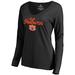 Women's Fanatics Branded Black Auburn Tigers Freehand Long Sleeve T-Shirt