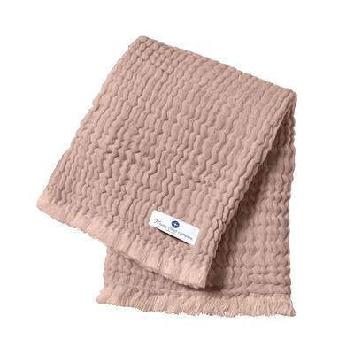 nordic coast company Baby Musselindecke Fransen Altrosa Damen