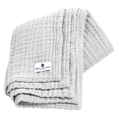 nordic coast company Baby Musselindecke L Large Grau Damen Image