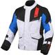 Macna Zastro waterproof Motorcycle Textile Jacket, black-grey-blue, Size L