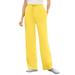 Plus Size Women's Sport Knit Straight Leg Pant by Woman Within in Primrose Yellow (Size 2X)