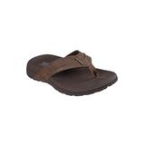 Extra Wide Width Men's Skechers® Relaxed Fit Patino-Marley sandals by Skechers in Brown (Size 9 WW)