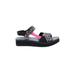 Kate Spade New York Sandals: Black Leopard Print Shoes - Women's Size 7 1/2 - Open Toe