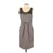 Moulinette Soeurs Casual Dress - Sheath: Brown Damask Dresses - Women's Size 4