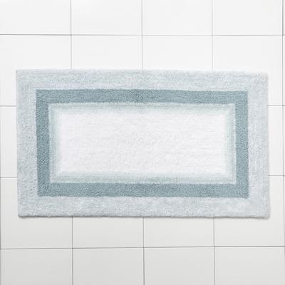 Wide Width Amore Ombre Bath Rug by BrylaneHome in Seafoam (Size 24" W 40" L)