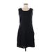 Gap Casual Dress Scoop Neck Sleeveless: Black Print Dresses - Women's Size 8