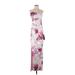 GUESS by Marciano Cocktail Dress: Ivory Floral Motif Dresses - Women's Size Small