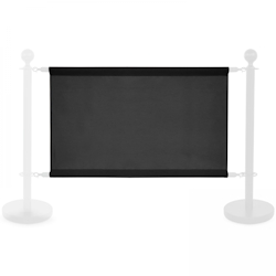 Oviala Business Schwarze Leinwand für Terrassenabtrennung 100x69cm Image