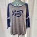 Levi's Tops | Levi’s Blue & Gray Baseball Tee | Color: Blue/Gray | Size: L