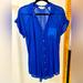 Anthropologie Tops | Hei Hei Cobalt Blue Button Down Tunic | Color: Blue | Size: S