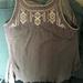 American Eagle Outfitters Tops | American Eagle Outfitters Women’s Tank Top Embroidered | Color: Gray/Green | Size: Xs