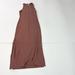 Lululemon Athletica Dresses | Lululemon Dress Womens 6 Brown Sleeveless Maxi Tank Racerback Side Slits | Color: Brown | Size: 6