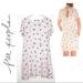 Free People Dresses | New~Free People~Pale Blush Floral Short Sleeve Simple Dress~Size 2 (Small) | Color: Blue/Pink | Size: 2