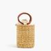 J. Crew Bags | J. Crew Straw & Wooden Handle Bucket Bag Purse Natural Neutral Handbag Summer | Color: Brown/Tan | Size: Os