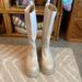 Zara Shoes | - Zara Knees High And Heeled Boots. Nwt. All Weather Boots. Great Stylish | Color: Cream | Size: 8
