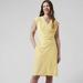 Athleta Dresses | Athleta Yellow Dress Wrap Around Tie Size Small | Color: Yellow | Size: S