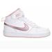 Nike Shoes | New Nike Court Borough Mid 2 ‘White/Pink Glaze’ Woman's Size 7 | Color: Pink/White | Size: 7