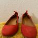 J. Crew Shoes | J Crew Size 7, Orange/Red Suede Block Heel | Color: Orange/Red | Size: 7