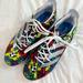 Adidas Shoes | New Adidas Gamemode Fg Soccer Cleats Unisex Adult Size M 6 1/2 Floral Multicolor | Color: Blue/Red | Size: 6.5