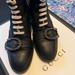 Gucci Shoes | Gucci Combat Boots, Size 38.5 | Color: Black | Size: 8.5