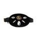 Gucci Bags | Gucci Black Crystal Matelass Velvet Gg Marmont Belt Bag 85 | Color: Black | Size: Os