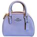 Coach Bags | Coach Ice Purple Textured Leather Sidney Satchel Crossbody Nwt Hand Shoulder Bag | Color: Purple/Silver | Size: 8” X 6” X 5”