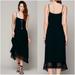 Free People Dresses | Free People Intimately Easy Breezy Crochet Hem Dress In Black | Color: Black | Size: L