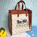 Coach Bags | Coach C8461 Tote Bag Field Horse Horse Carriage White Coated Canvas Leat | Color: White | Size: Os