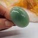 Free People Jewelry | Free People Jewelry Natural Jade Cabochon Stone Ring | Color: Green/Silver | Size: Os