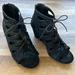 Torrid Shoes | 2/$20 Torrid Lace Up Wedge Sandal 9w | Color: Black | Size: 9