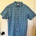 Columbia Shirts | Columbia Mens Short Sleeved Button Down Collared Shirt Regular Fit L Large | Color: Blue/White | Size: L