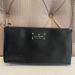 Kate Spade Bags | Kate Spade Black Leather Zip Chain Shoulder Bag | Color: Black/Gold | Size: Os