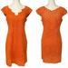 Anthropologie Dresses | Anthropologie Yoana Baraschi Orange Sheath Dress | Color: Orange | Size: 10