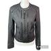 Anthropologie Jackets & Coats | Hei Hei Anthropologie Cropped Moto Faux Dark Gray Leather Women’s Jacket Sz S | Color: Gray | Size: S
