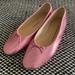J. Crew Shoes | J. Crew Zoe Pink Metallic Italian Leather Snake Embossed Ballet Flats, Size 9 | Color: Pink | Size: 9