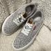 Levi's Shoes | Levi's Canvas Leaf Print Women's Sneakers Us Size 8 In Light Taupe & Cream Color | Color: Cream | Size: 8