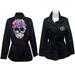 Disney Jackets & Coats | Disney Bad Vibes Only Villains Skull Cargo Utility Zip Up Parka Jacket Coat Rare | Color: Black/Purple | Size: Xs